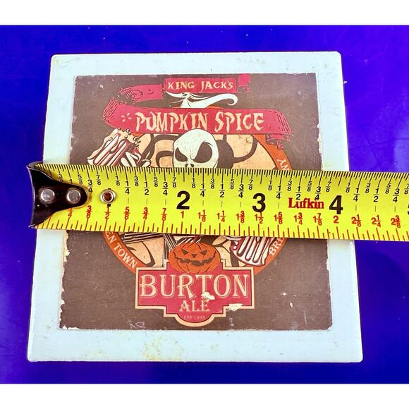 Coaster Set Burton Ale Nightmare Before Xmas Characters 6 Handmade Ceramic Tiles - Picture 9 of 10